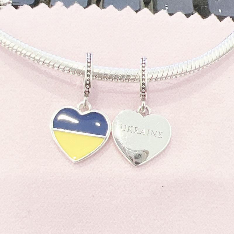 Медный Национальный Флаг Бусина Россия Украина Канада Великобритания Шарм Подходит для Оригинального Браслета Женские Изысканные Аксессуары Украшения