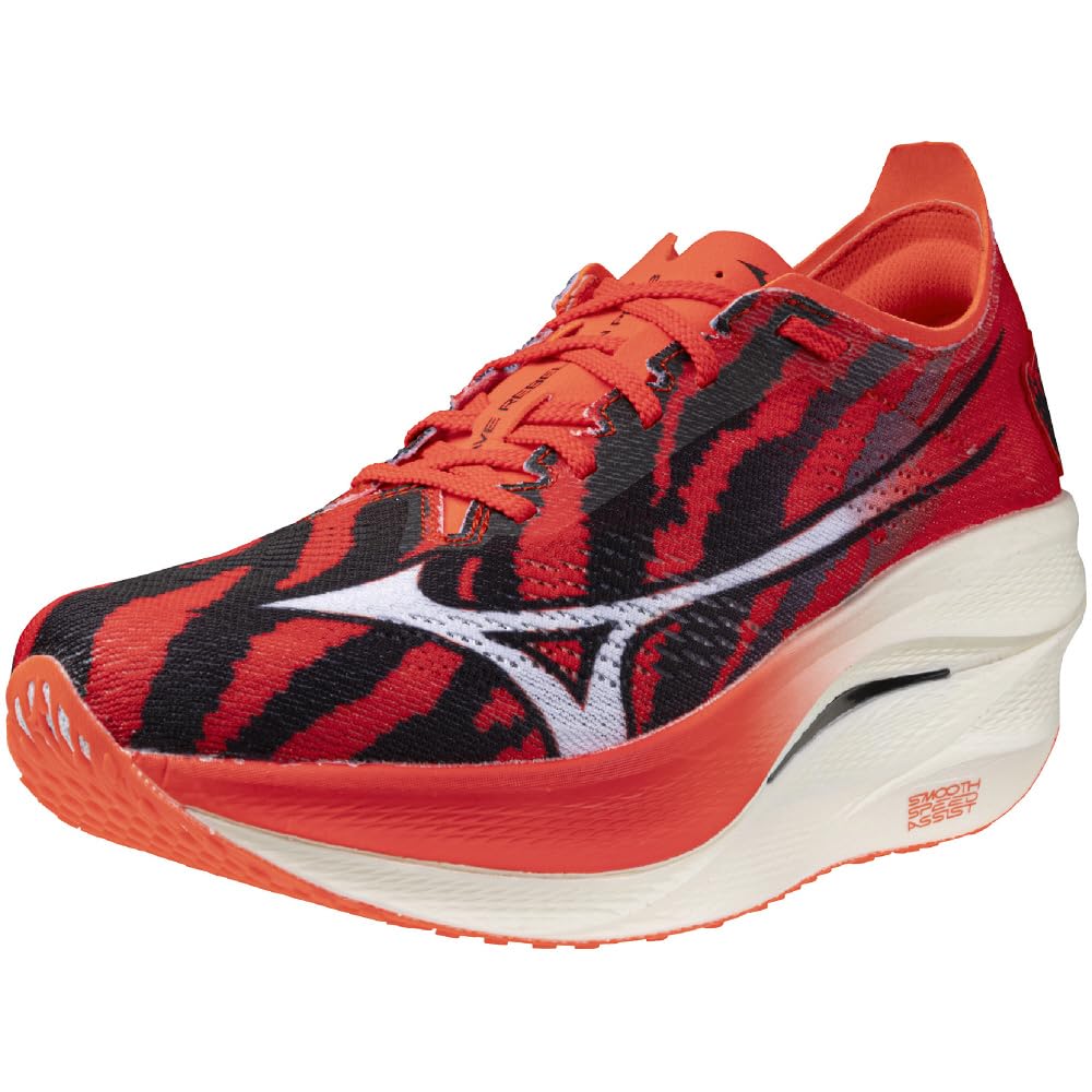 Mizuno Wave Rebellion Pro 3 Беговые Легкие и Упругие для и Красный Они x Синий Размер 2E Обувь, Бег трусцой, Марафоны, Тренировки, Экиден, Они, 23.0