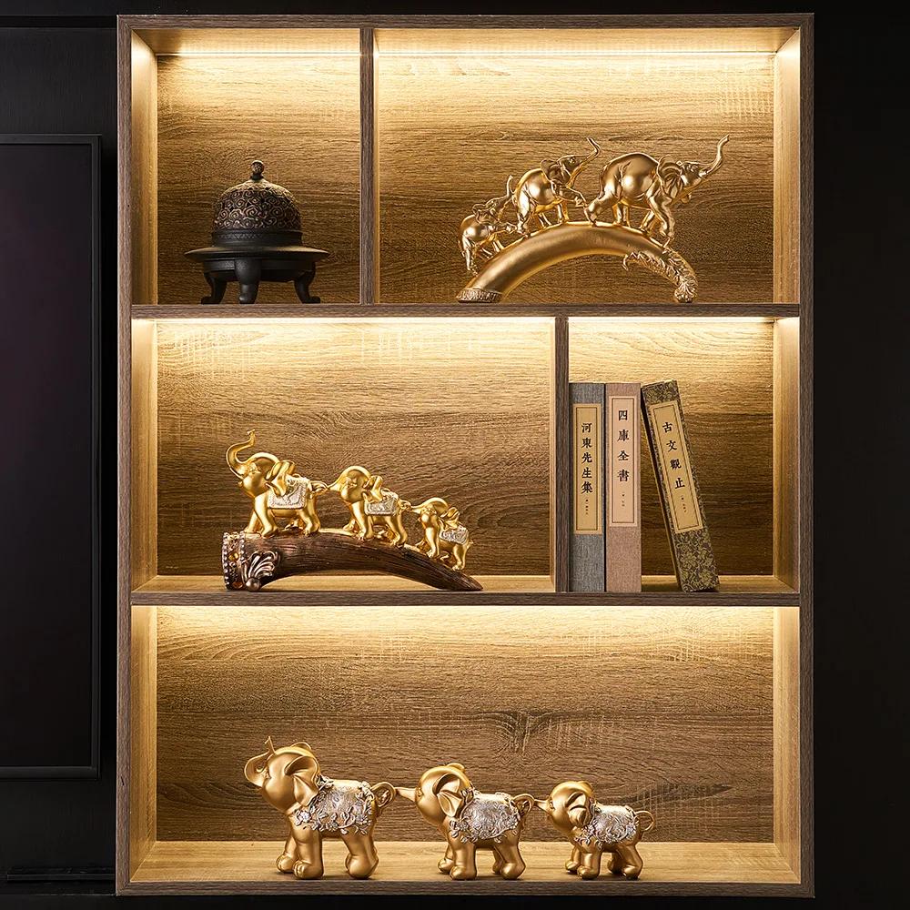 Уникальные художественные украшения, экстравагантная статуя слона, скульптура, декор для дома, декор стола, офисный аксессуар, декор в стиле фэншуй