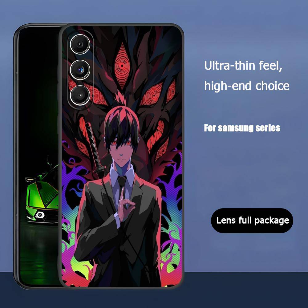 Аки Хаякава Для Samsung Galaxy S24 S23 Ultra S22 S21 Plus S20 Черный Мягкий Силиконовый Защитный Чехол