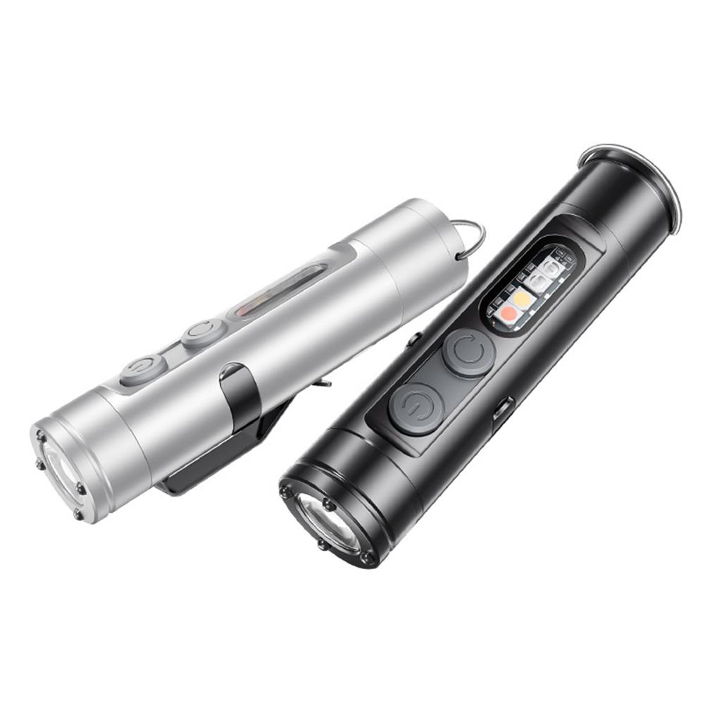 1-10X Taclite Мини-фонарик Аварийный рабочий свет USB-C Перезаряжаемый УФ-лампа с зажимом для кепки Кемпинг Пеший свет для инспекции