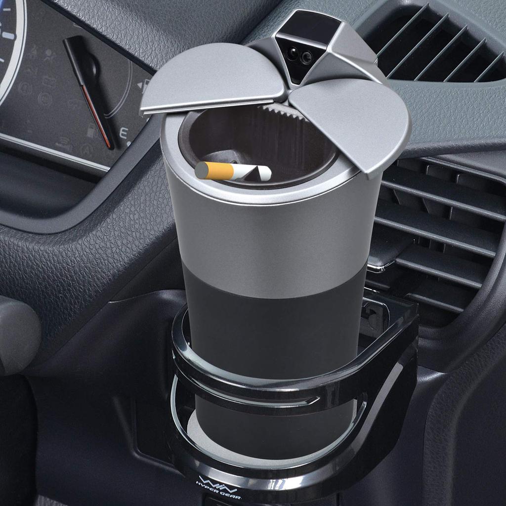 SEIWA Smart Infrared Sensor Automatic Battery WA68 Ashtray, Open/Close, Operated, Black,