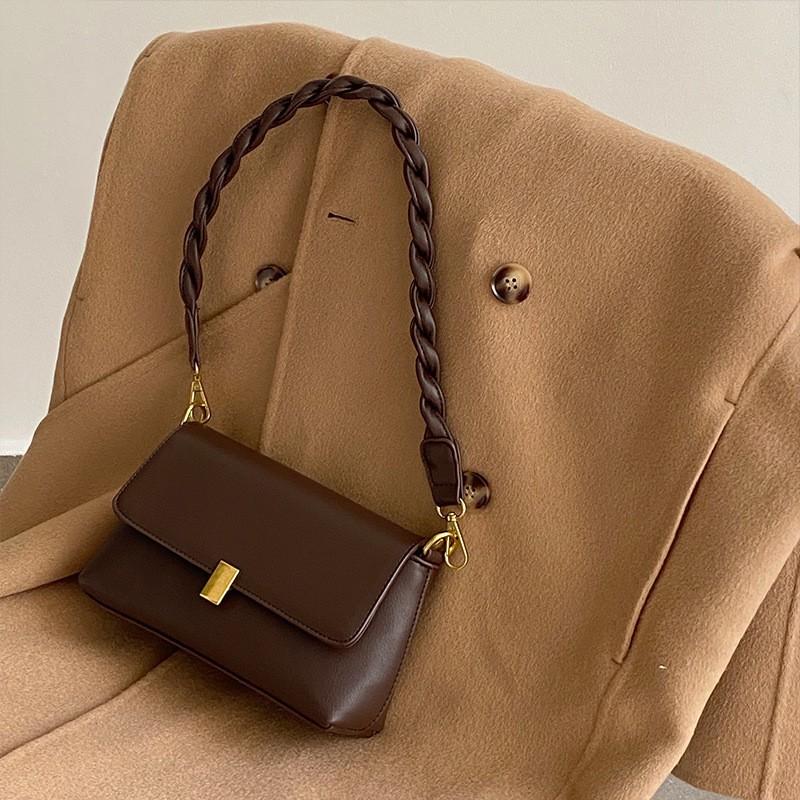 2025 Модная ретро-маленькая квадратная сумка для женщин из искусственной кожи, сумки через плечо, сумки через плечо, модная простая женская сумка