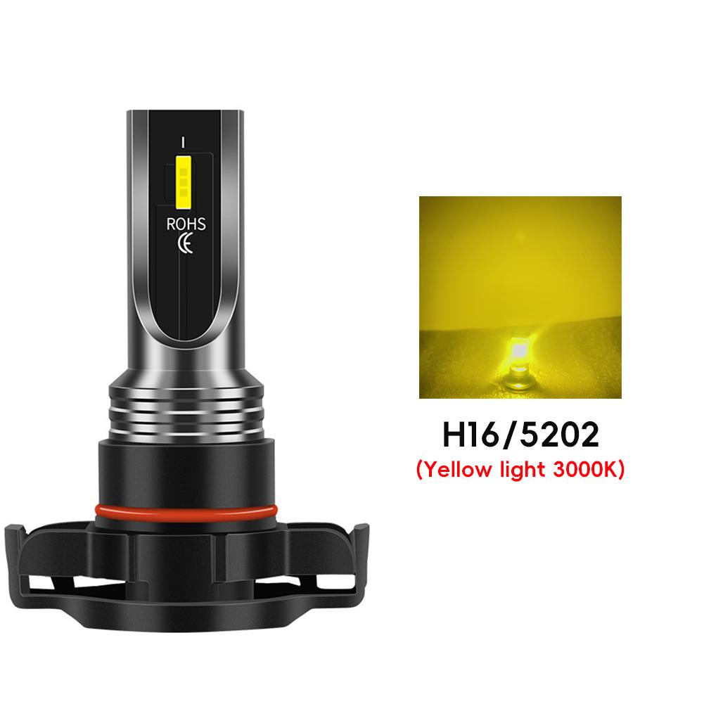 1 шт. 9005/HB3/H4/H11/H7/H3/H6/H16/5202 Автомобильные светодиодные противотуманные фары супер яркие фары