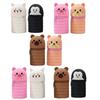 2Pcs Telescoping Pencil Case Extendable Pen Pouches Zippered Silicone Pen Bag Standing Pen Pencil Holder for Kid Student