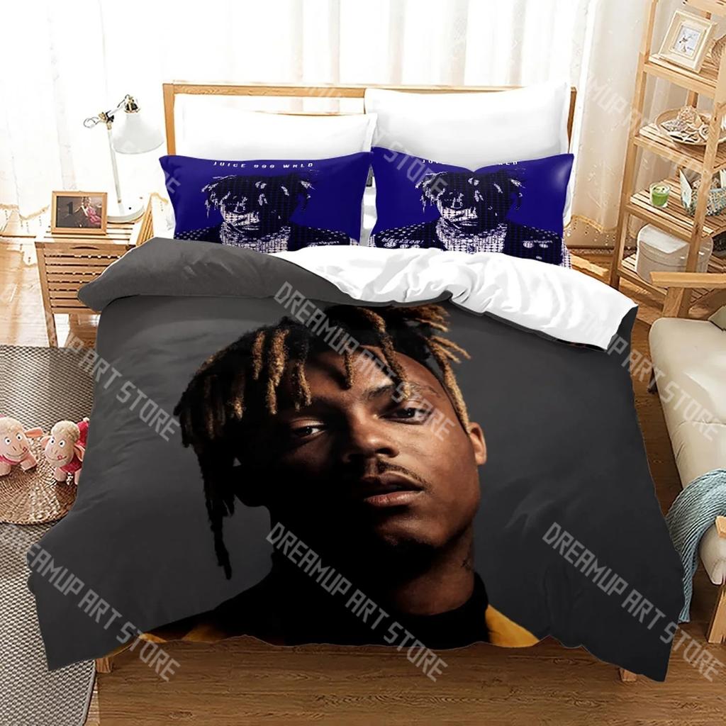 Fashion J-Juice Rapper Wrld Bedding Set Single Twin Full Queen King Size Bed Set Kids Bedroom Duvetcover Sets Bed Sheet Set