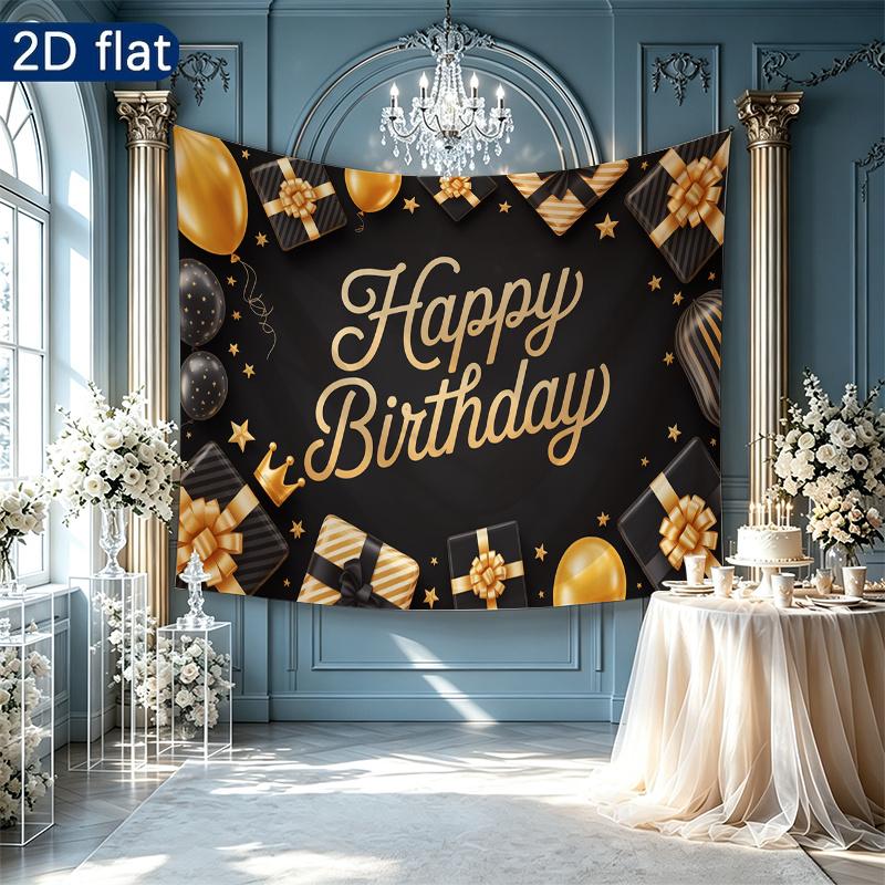 Gold Balloon Party Background 1pc - Studio Photo Prop