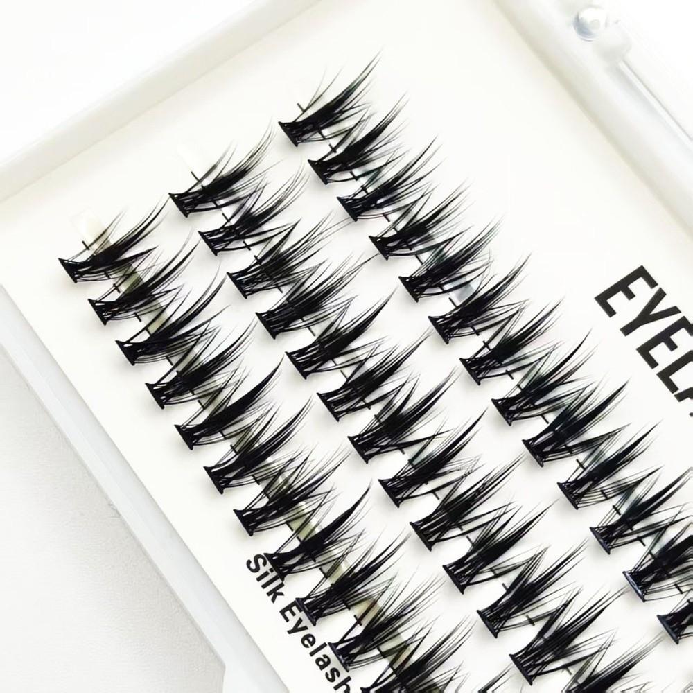 DIY Segmented False Lashes 8-14mm Length Eyelash Extension Long Lasting Lash Bundles for Beginners