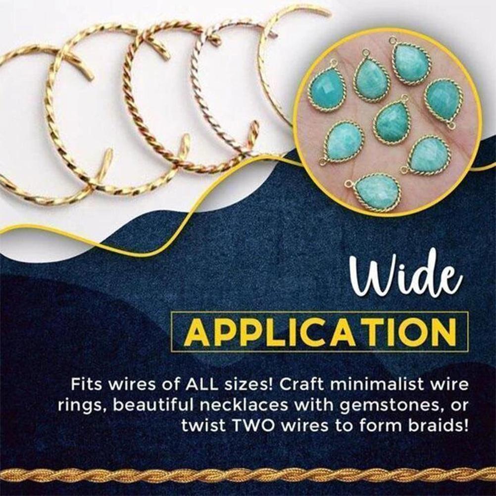 Fancy Jewel Braided Pinvise Braid Pin Vise for Jewelry Double Ended Pin Vise Twist and Braid Wire Tool for Jewelry