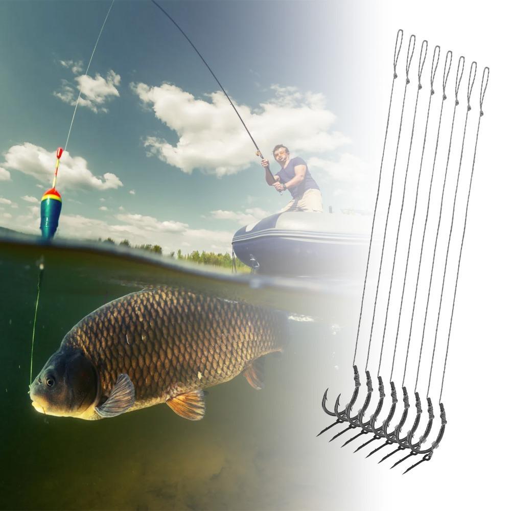 Barbed European Lure Feeder Rig Nylon Carp Fishing Hooks Saltwater Fishing