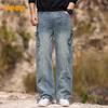 Jeep Men's Fashion Loose Straight-Leg Jeans