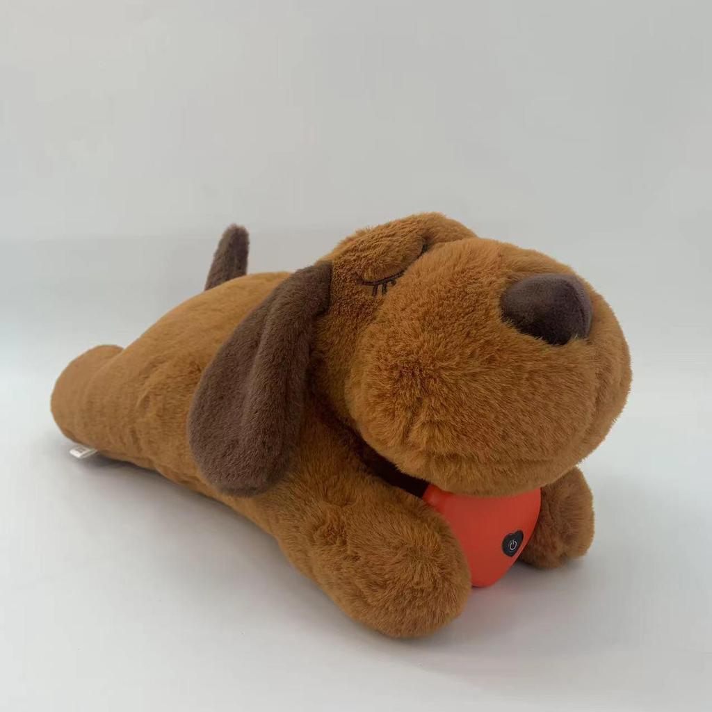 Плюшевый компаньон с сердцебиением для питомцев при тревоге - Успокаивающая интерактивная игрушка для собак и кошек (Вакуумная упаковка)