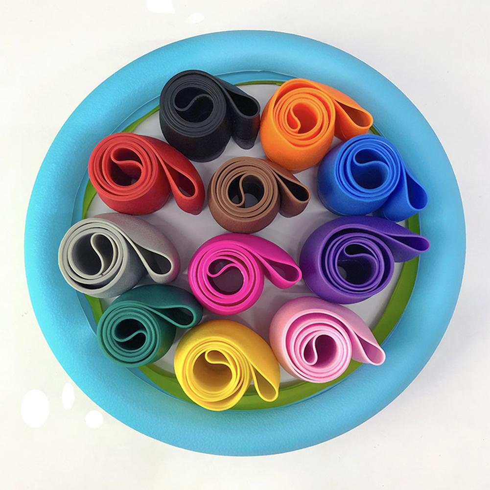 Универсальный автомобильный силиконовый чехол на руль, эластичный, текстура, мягкий, многоцветный, автомобильное украшение, чехлы для самостоятельного изготовления, автомобильные аксессуары