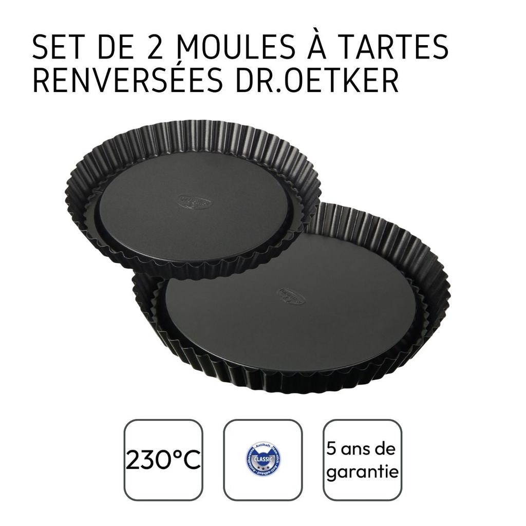 Set of 2 Upside-down Tart Molds 22 Cm and 28 Cm Dr Oetker Tradition Ref. 9998450