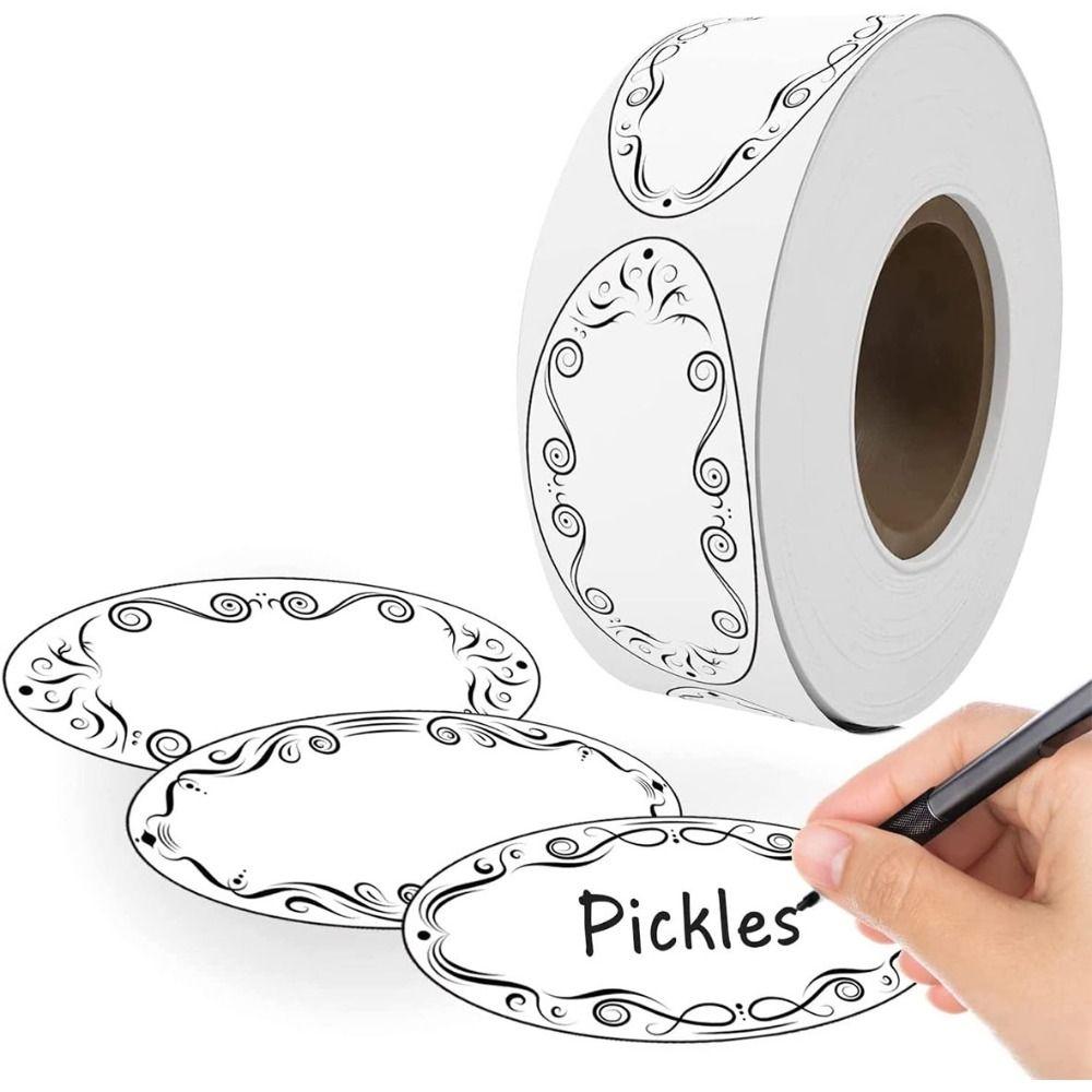 Этикетки для консервирования банок Наклейки Этикетки для овальных бутылок Теги Наклейки для хранения продуктов Кухня