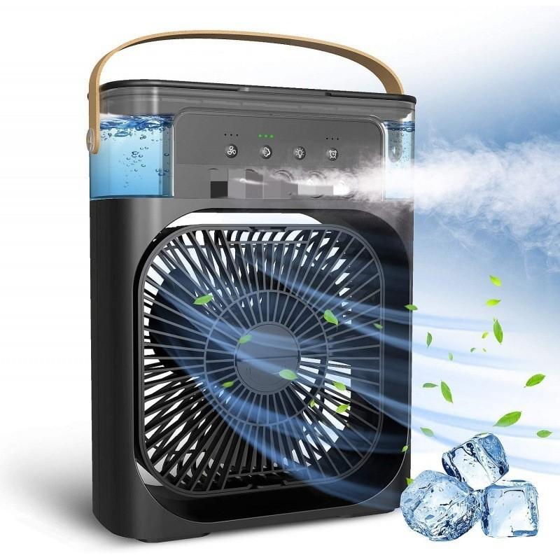 High-powered Small Fan With Cooling Mist Spray For Students And Workspaces
