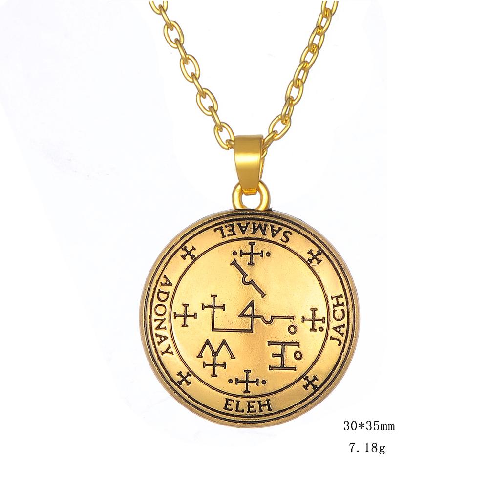 Новое ожерелье-амулет ведьмы, цепочка из нержавеющей стали, ожерелье с подвеской, регулируемая цепочка из вощеного шнура для мужчин, подарочная бижутерия, колье-чокер