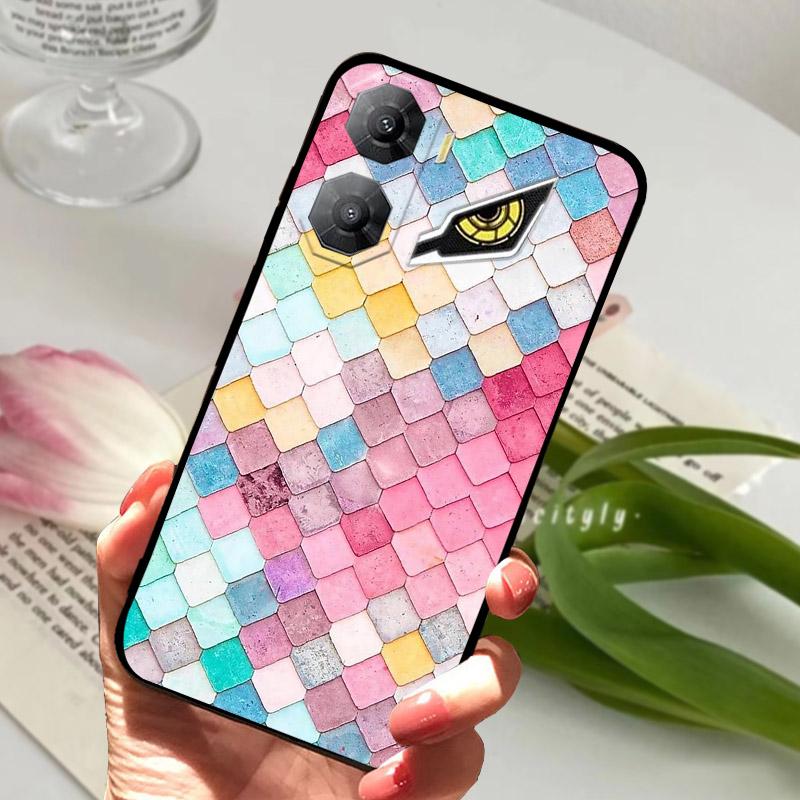 Soft Back Cover For ZTE Nubia Neo 3 5G Z2464N Phone Case Cool Wolf Lion Silicone Black TPU Funda For Nubia Neo3 Protective Shell