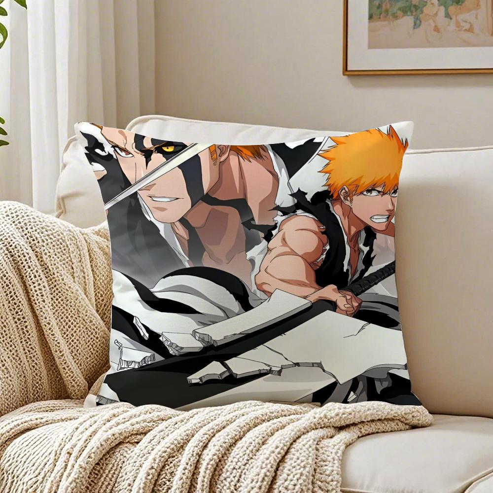 anime supernatural BBLEACH Cushion Cover Pillowcase Antidustmite living Room Sofa Decor Cushion Room