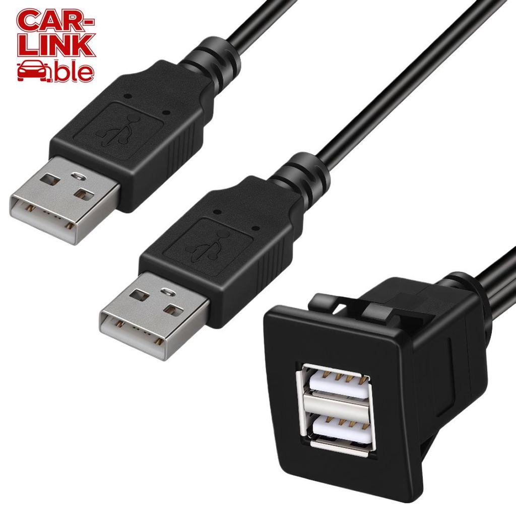 Водонепроницаемый квадратный USB-порт двойной USB 3.0/2.0 с защелкой для приборной панели автомобиля/яхты/мотоцикла