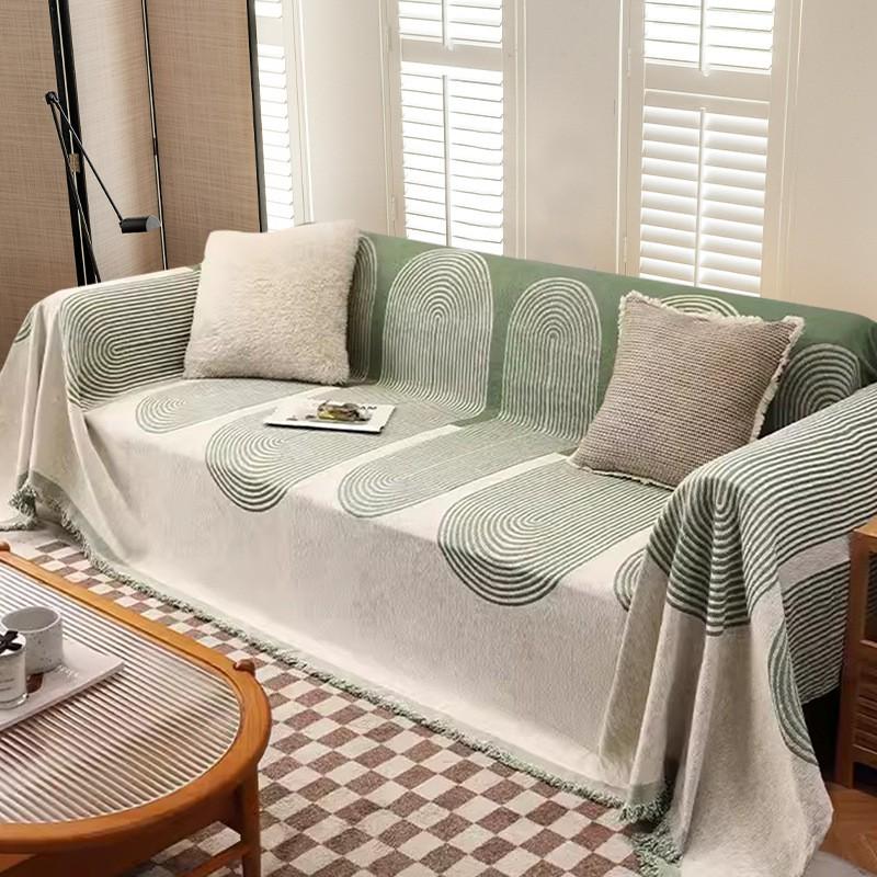 Double-sided Velvet Sofa Cover Non-slip Wear-resistant Chenille Slipcover All Types