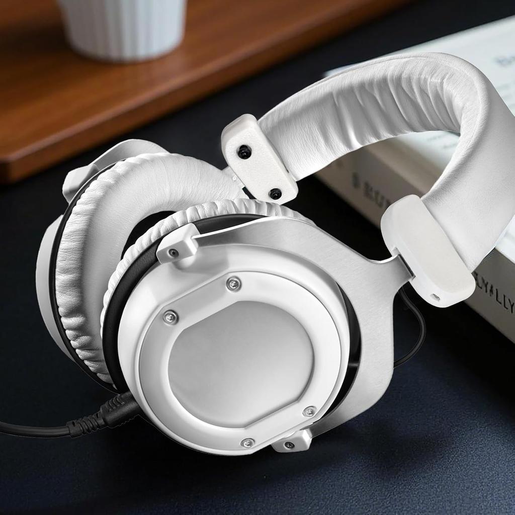 Headphones Slider Cover Kit for Beyerdynamic Headphones - 2 Pcs (White)
