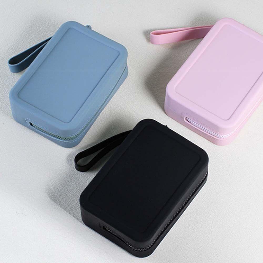 Прямоугольная силиконовая косметичка Morandi Color Сумка для мелких предметов Сумка для хранения гигиенических салфеток