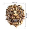 Золотая полая статуэтка головы льва в форме головы льва, большая скульптура головы льва для кухни