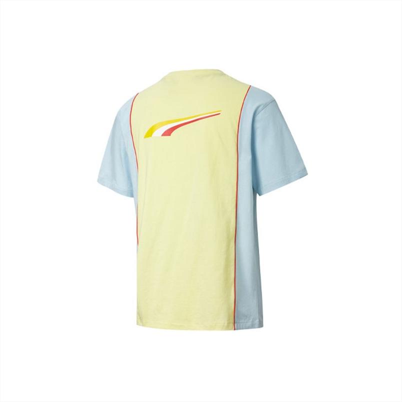 Puma Повседневная футболка с коротким рукавом Collaborative с круглым вырезом, топы унисекс, желтый 598070-31
