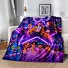 K-pop Fashion Fusion Blanket Soft Warm Cozy Perfect for Couch Bedding Livingroom All-Season Use Playful Design Perfect Gift for Relatives and Friends