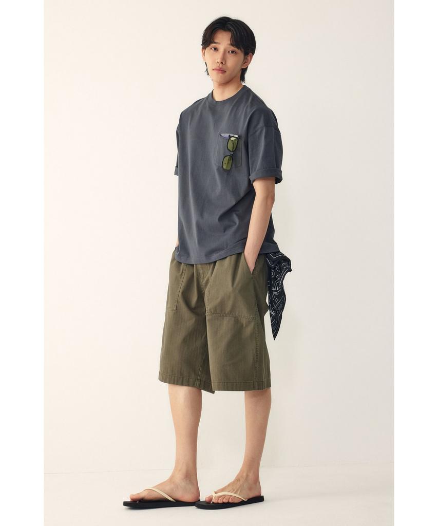 STUDIO TOMBOY [Men] Pocket Detail Short Sleeve T-Shirt_Charcoal 9156222311