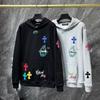 8653 CHROME HEARTS New Spring and Autumn Plus-size Thin Style Classic Style Logo Hooded Sweatshirt for Couples