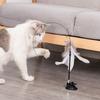 Fun Pet Supplies Simulation Bird Teaser Feather Wire Chaser Wand Stick Toy Cat Kitten Toys