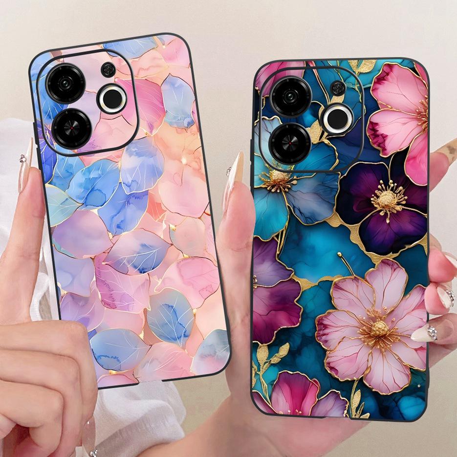 Чехол для Tecno Pop 9 5G KL4 Новый Роскошный Расписной Чехол для Tecno Spark 30C 5G KL8H Мягкий Силиконовый Чехол для Tecno Spark 30 5G Fundas