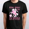 Розовый Клуб Пони Футболка Все размеры S M L XL XXL 3 4 XL Черный Белый