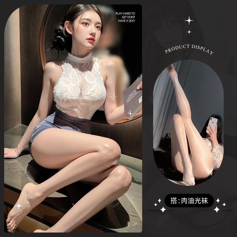 Sexy secretary hip skirt uniform robe sex underwear sex pajamas passion seduction outfit