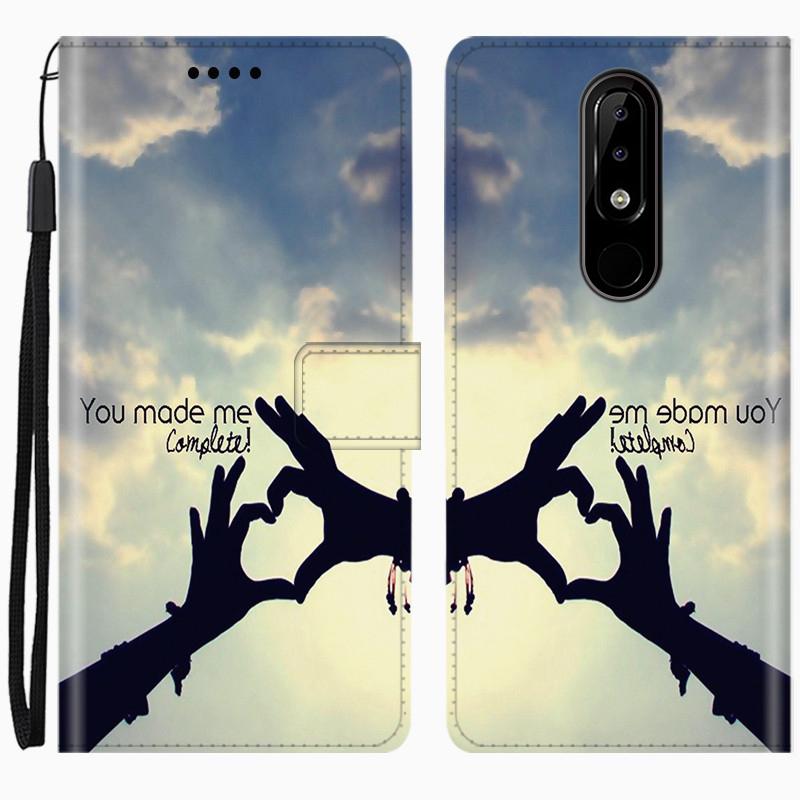 Для Nokia 5.1 Plus Чехол Кожаный Чехол-бумажник с откидной крышкой Для Nokia 5.1 Plus Чехол для телефона Для Nokia TA-1120 TA-1105 TA-1102 Чехол Fundas