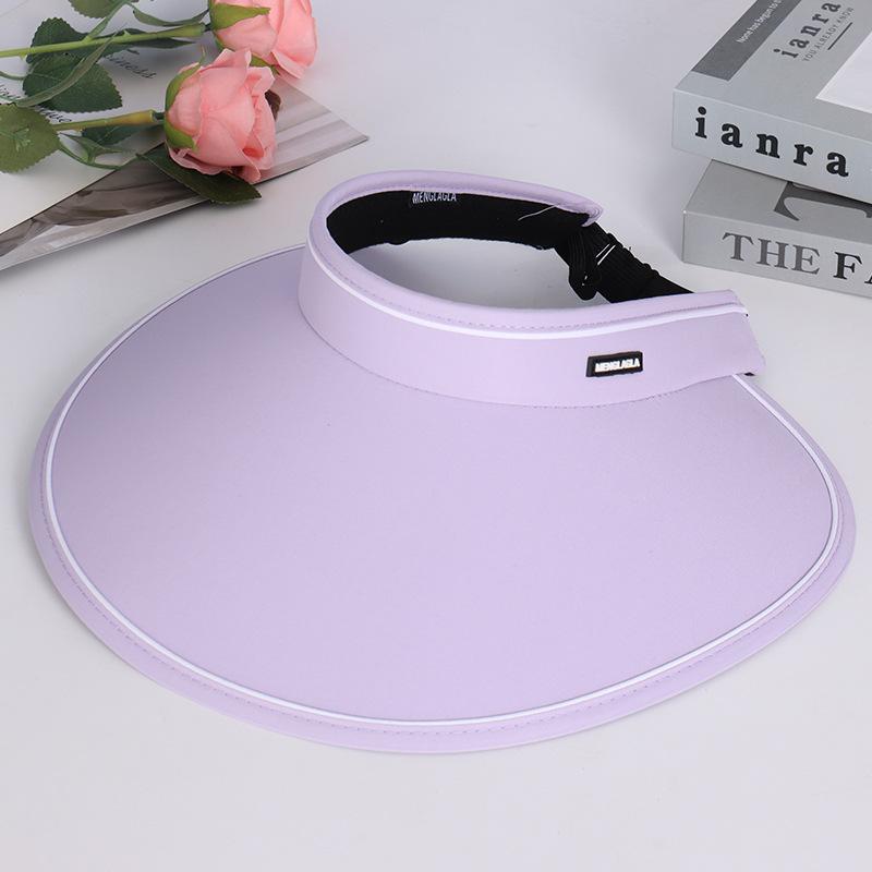 New Empty Top Hat Women's Sunscreen Hat Outdoor Sun Hat Women's Summer Empty Top Big Brim Big Brim Design