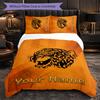 Hull FC Customized Name Text Bedding Set, 1 Duvet Cover & 2 Pillowcases Personalized Bedroom Gift