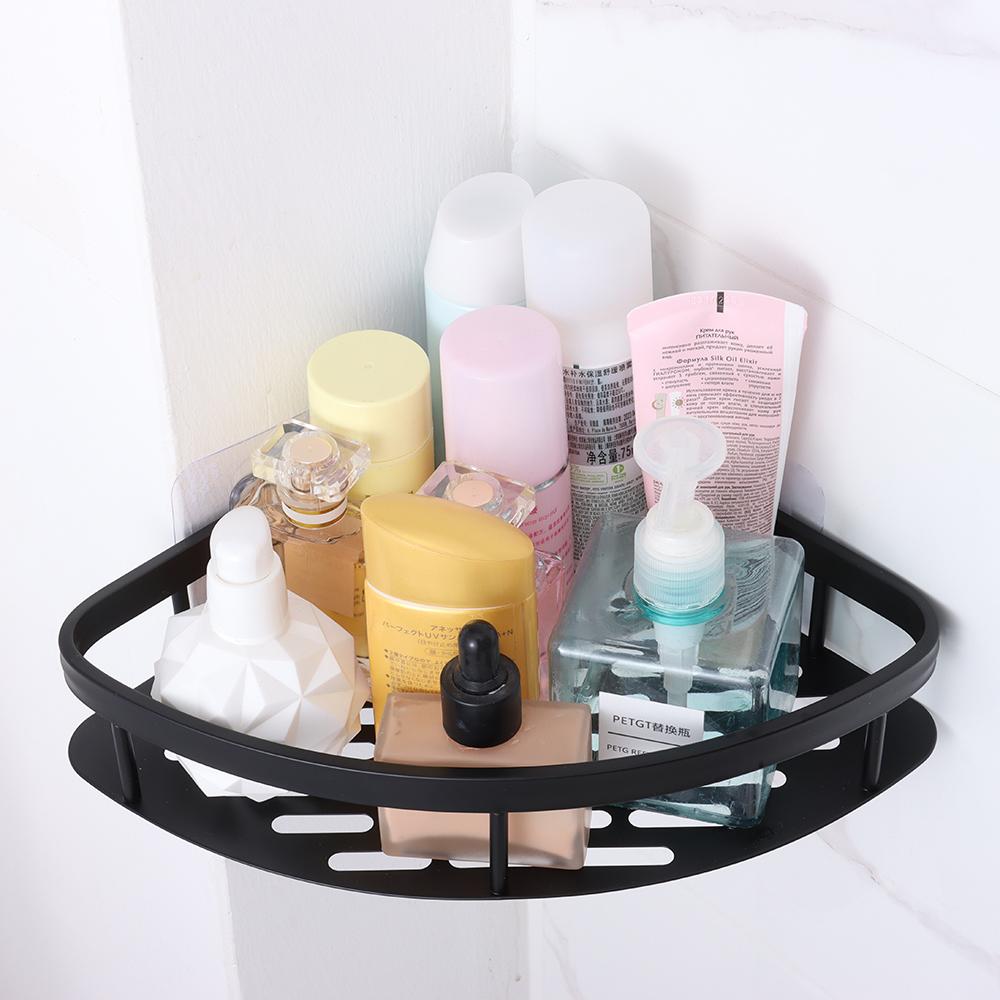 Aluminum Shower Storage Rack Holder No Drill Shampoo Storage Rack Holders Bathroom Shelves Kitchen