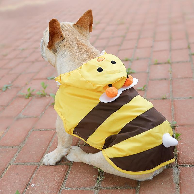 Dog Raincoat With Hood Summer Thin Sleeveless Dog Raincoat Breathable And Light French Bulldog Raincoat For Small And Medium Dog