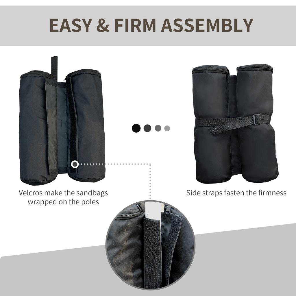 15 Kg Heavy Duty Gazebo Weight Sand Bags 4 Pcs Leg Weights Marquee Tent Canopy Base For Trampoline Pop Up Gazebo Tent
