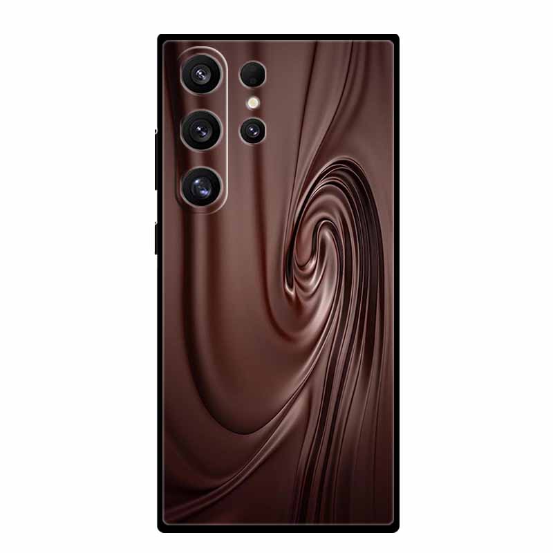 Чехол для телефона Samsung S25 Ultra S 25 Ultra Черный силиконовый мягкий задний чехол для Samsung Galaxy S23 S22 S24 Ultra Чехол Funda