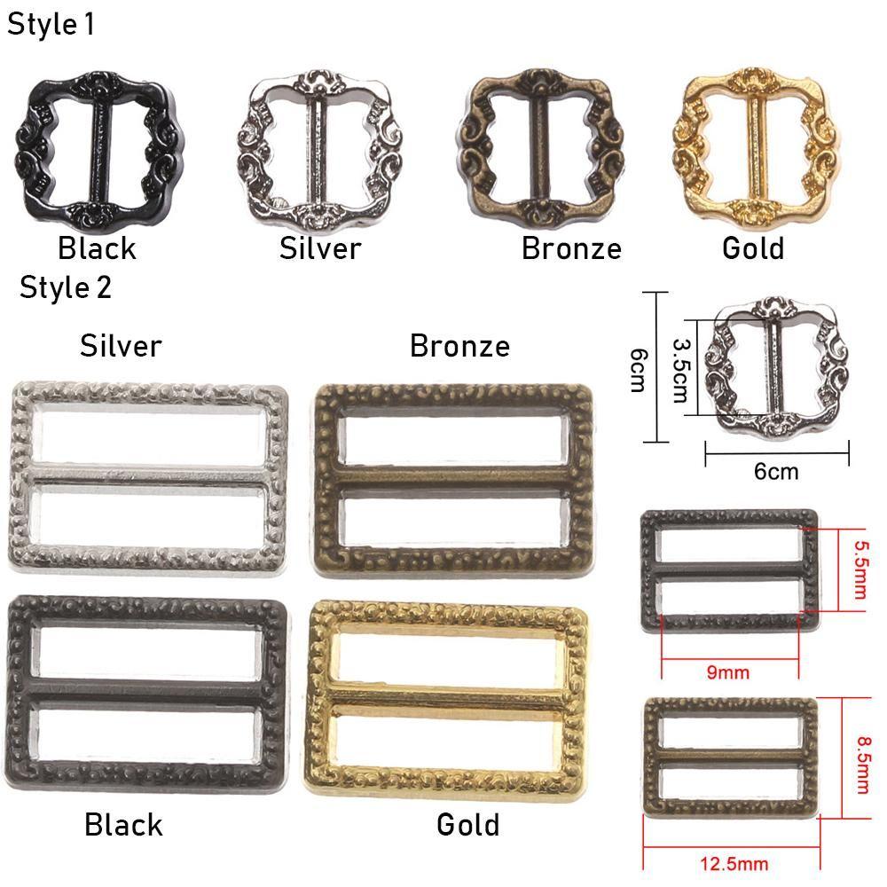 Girls Toys 4 Colors Tri-glide Buckle Doll Bags Accessories Pattern Belt Buttons Diy Dolls Buckles
