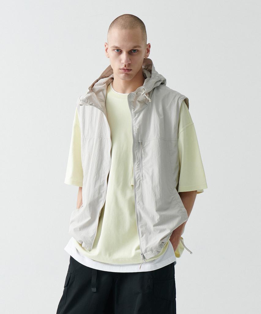 Musinsa Standard [City Leisure] Hooded Vest [Dusty Cream]