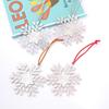 Best-selling Christmas Snowflake Zinc Alloy Ornaments Colorful Snowflake Pendants Christmas Trees  Small Commodities