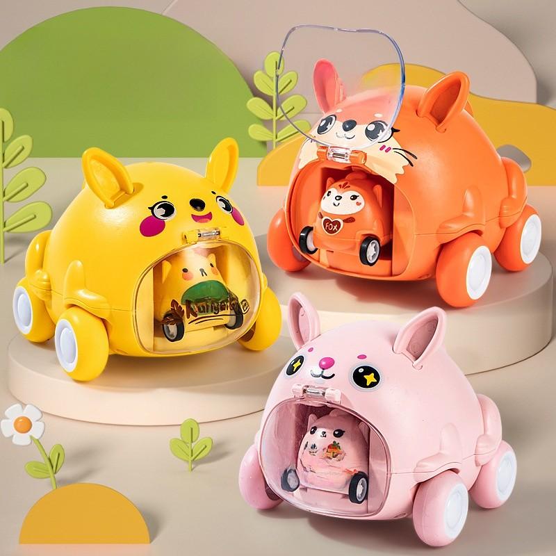 Инерционная машинка для животных для детей, из пластика, для интерактивной игры