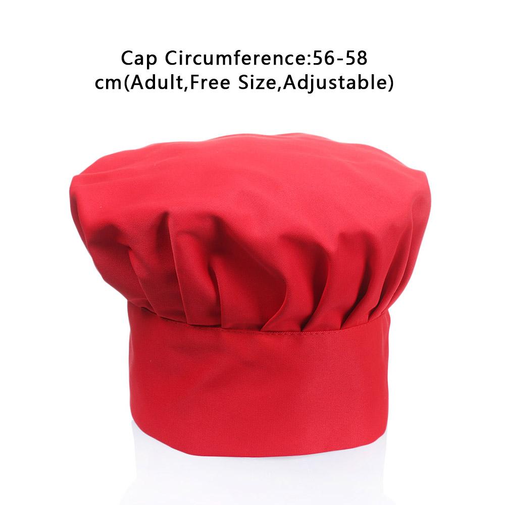 Fashion Kitchen Elastic Working Cap Adjustable Chef Hat Uniform Hat