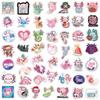 50pcs Axolotl Stickers Waterproof Reusable Adhesive For Laptop/phone/suitcase