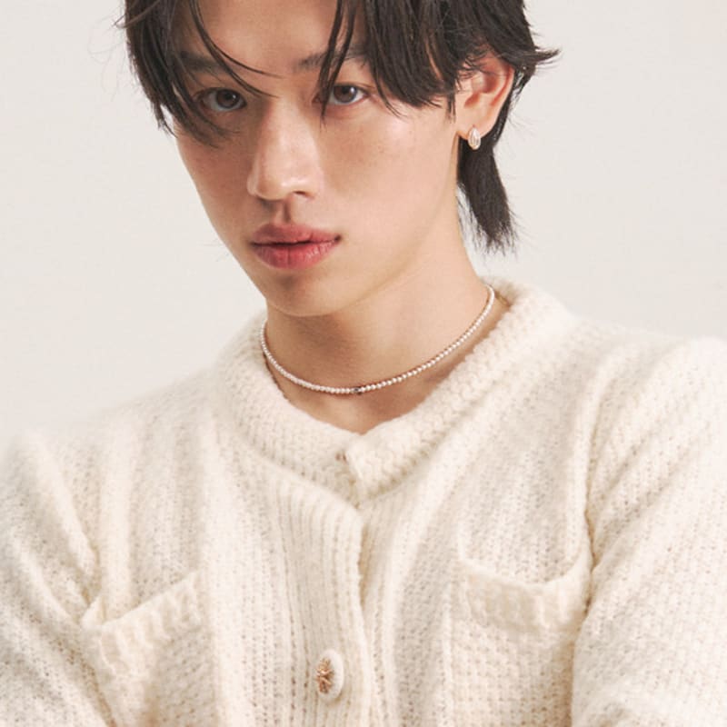 Цельное жемчужное ожерелье-лебедь